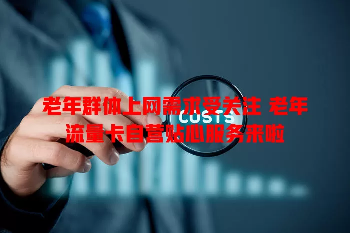 老年群体上网需求受关注 老年流量卡自营贴心服务来啦