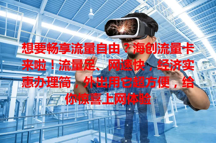 想要畅享流量自由？海创流量卡来啦！流量足、网速快，经济实惠办理简，外出用它超方便，给你惊喜上网体验