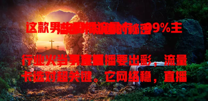 这款男生直播流量卡，99%主播都不知道的秘密

当下直播行业火，男生直播要出彩，流量卡选对超关键。它网络稳，直播不卡不掉线，画面声音超清晰。流量足，长时间播没压力。还有特色服务，优化平台，专属客服随时帮。男生主播快选它，开启直播精彩路