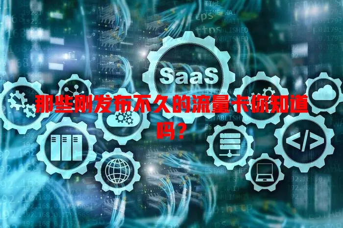 那些刚发布不久的流量卡你知道吗？
