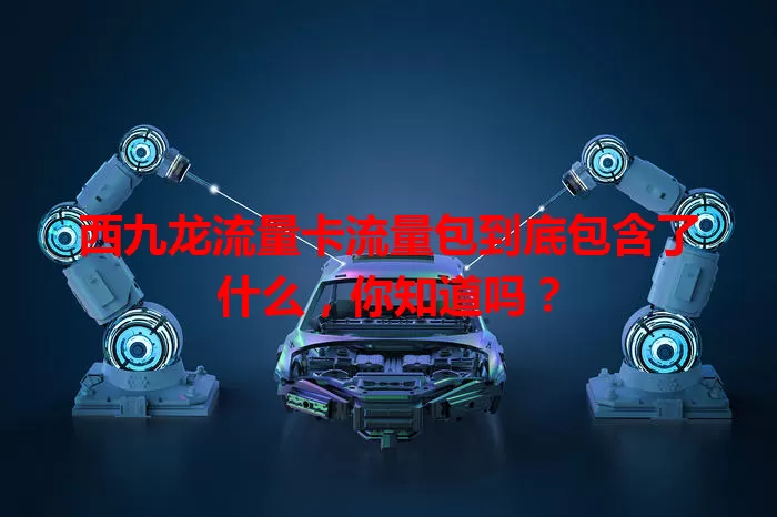 西九龙流量卡流量包到底包含了什么，你知道吗？