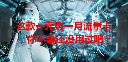 这款一元购一月流量卡，你不会还没用过吧？