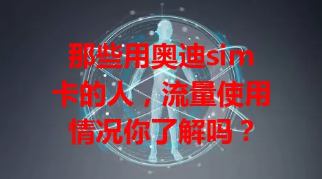 那些用奥迪sim卡的人，流量使用情况你了解吗？