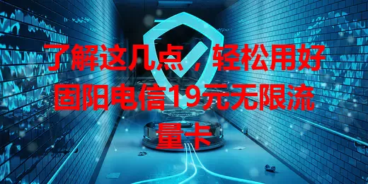了解这几点，轻松用好固阳电信19元无限流量卡