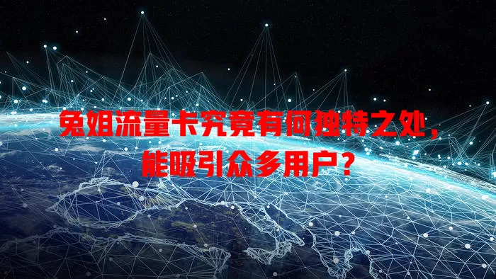 兔姐流量卡究竟有何独特之处，能吸引众多用户？