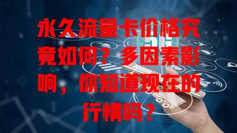 永久流量卡价格究竟如何？多因素影响，你知道现在的行情吗？