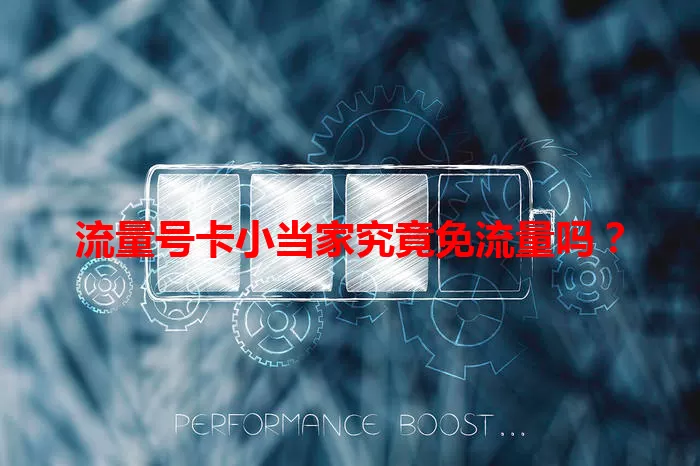 流量号卡小当家究竟免流量吗？