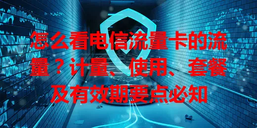 怎么看电信流量卡的流量？计量、使用、套餐及有效期要点必知