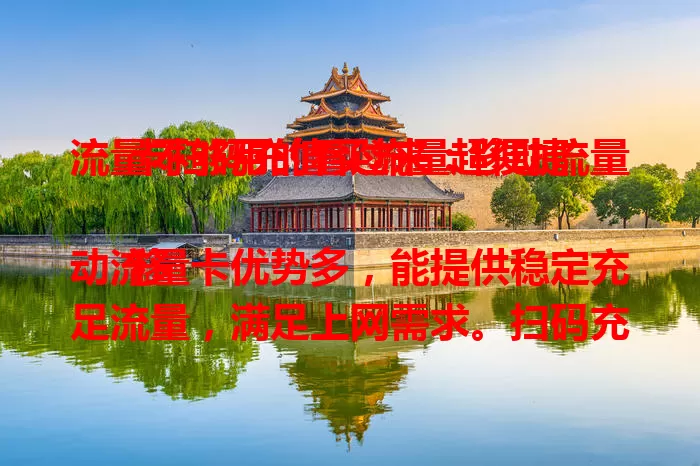 流量不够用的看过来：移动流量卡扫码充值买流量超便捷

移动流量卡优势多，能提供稳定充足流量，满足上网需求。扫码充值超方便，无需繁琐手续，按需选额度，短期长期都行。流量告急时扫码充值，瞬间恢复畅快网络体验。