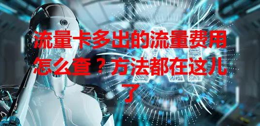 流量卡多出的流量费用怎么查？方法都在这儿了