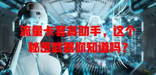 流量卡套餐助手，这个秘密武器你知道吗？