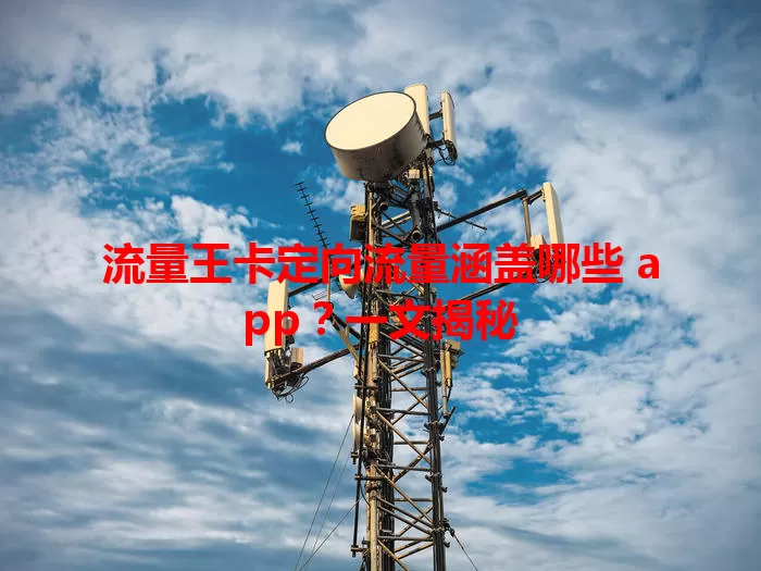 流量王卡定向流量涵盖哪些 app？一文揭秘
