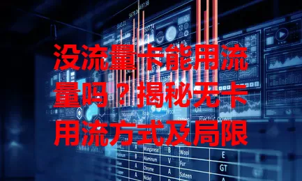 没流量卡能用流量吗？揭秘无卡用流方式及局限