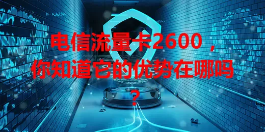 电信流量卡2600，你知道它的优势在哪吗？