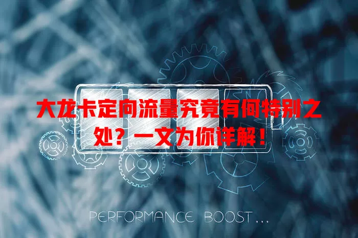 大龙卡定向流量究竟有何特别之处？一文为你详解！