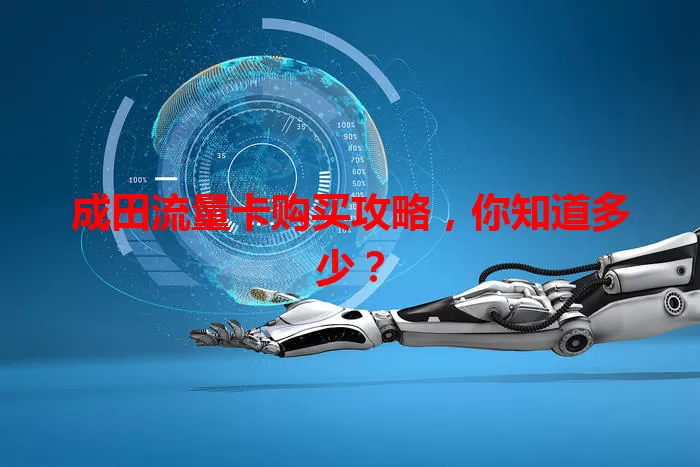 成田流量卡购买攻略，你知道多少？