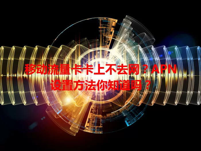 移动流量卡卡上不去网？APN设置方法你知道吗？