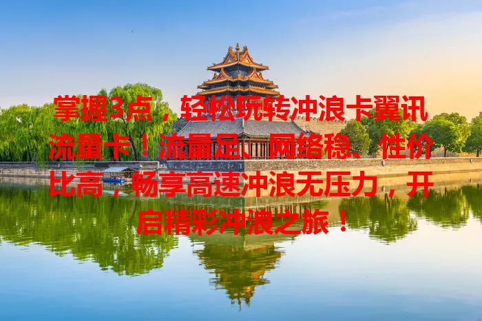 掌握3点，轻松玩转冲浪卡翼讯流量卡！流量足、网络稳、性价比高，畅享高速冲浪无压力，开启精彩冲浪之旅！