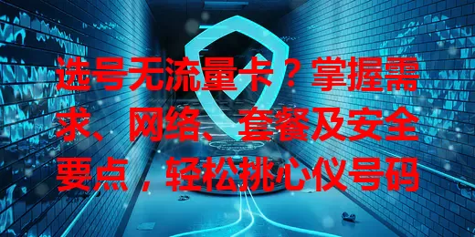 选号无流量卡？掌握需求、网络、套餐及安全要点，轻松挑心仪号码