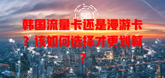 韩国流量卡还是漫游卡？该如何选择才更划算？