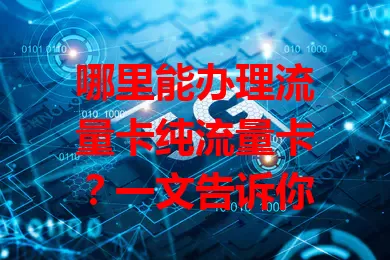 哪里能办理流量卡纯流量卡？一文告诉你