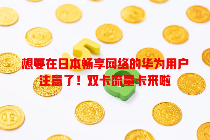 想要在日本畅享网络的华为用户注意了！双卡流量卡来啦