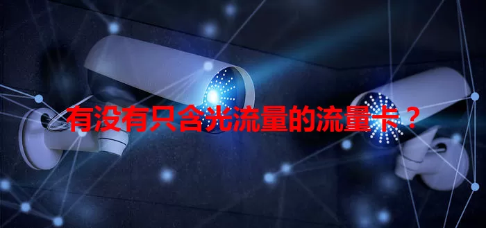 有没有只含光流量的流量卡？