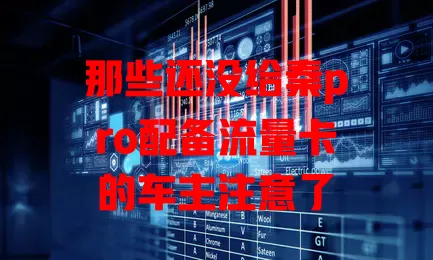 那些还没给秦pro配备流量卡的车主注意了