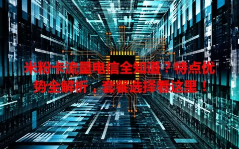 米粉卡流量电信全知道？特点优势全解析，套餐选择看这里！