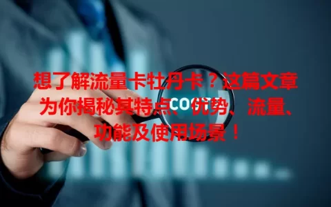 想了解流量卡牡丹卡？这篇文章为你揭秘其特点、优势、流量、功能及使用场景！