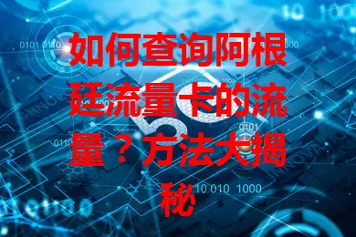 如何查询阿根廷流量卡的流量？方法大揭秘
