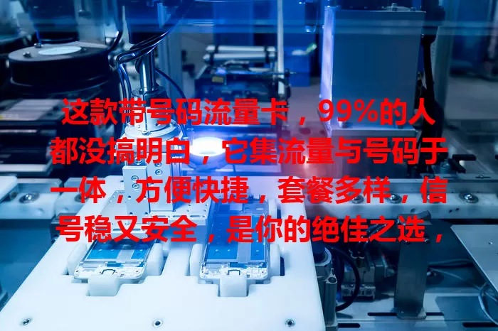 这款带号码流量卡，99%的人都没搞明白，它集流量与号码于一体，方便快捷，套餐多样，信号稳又安全，是你的绝佳之选，还不快来试试？