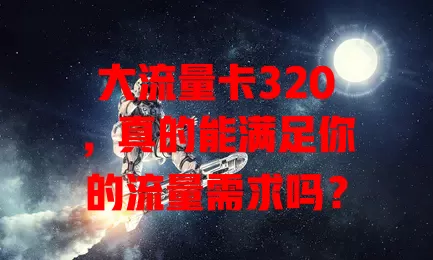 大流量卡320，真的能满足你的流量需求吗？