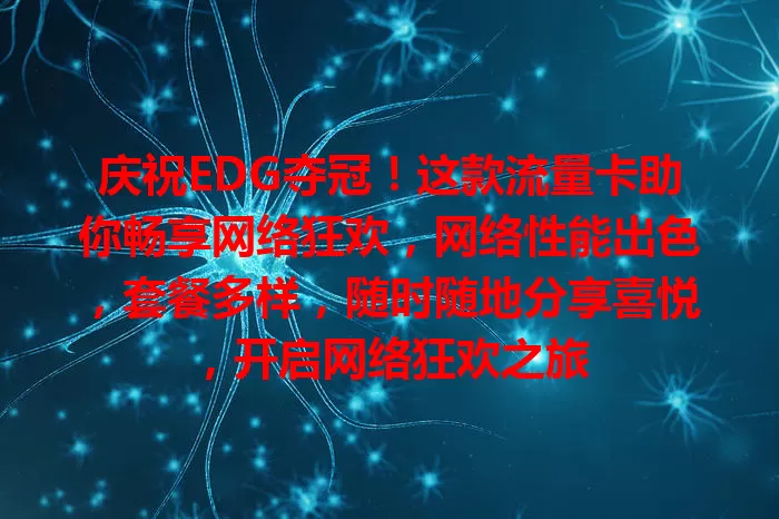 庆祝EDG夺冠！这款流量卡助你畅享网络狂欢，网络性能出色，套餐多样，随时随地分享喜悦，开启网络狂欢之旅