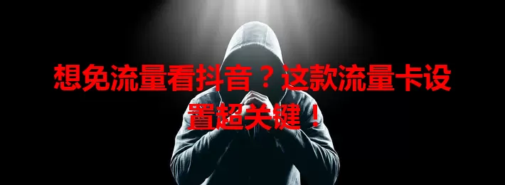 想免流量看抖音？这款流量卡设置超关键！
