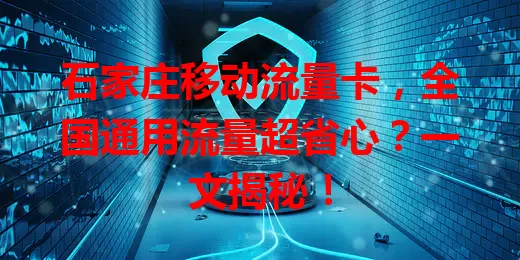 石家庄移动流量卡，全国通用流量超省心？一文揭秘！