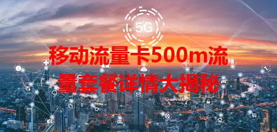 移动流量卡500m流量套餐详情大揭秘