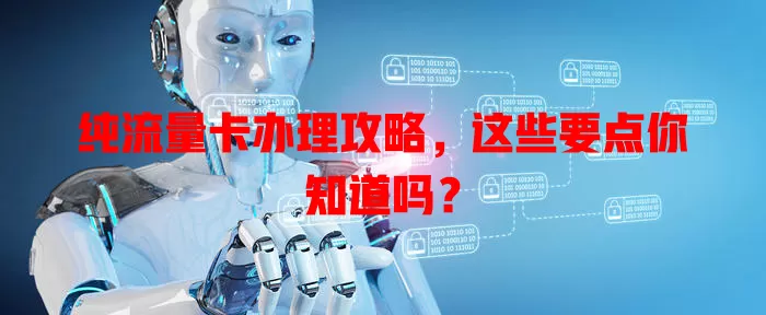 纯流量卡办理攻略，这些要点你知道吗？