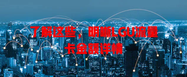 了解这些，明晰LGU流量卡金额详情