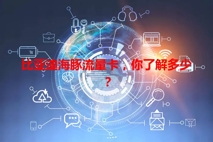 比亚迪海豚流量卡，你了解多少？