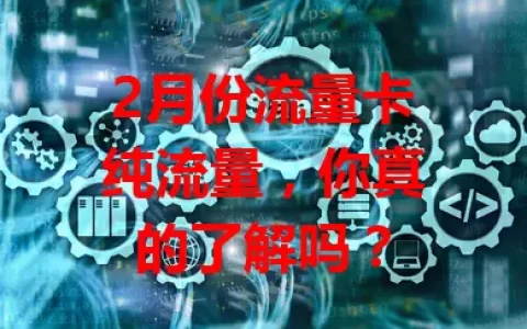 2月份流量卡纯流量，你真的了解吗？