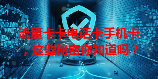 流量卡卡电话卡手机卡，这些秘密你知道吗？