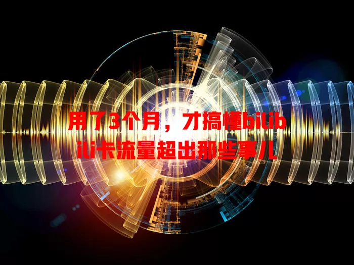 用了3个月，才搞懂bilibili卡流量超出那些事儿