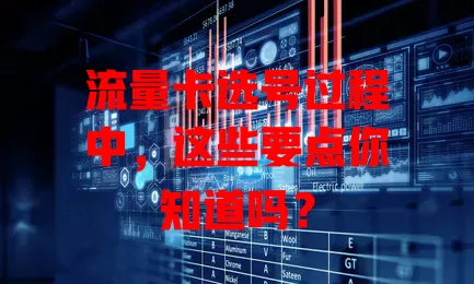 流量卡选号过程中，这些要点你知道吗？