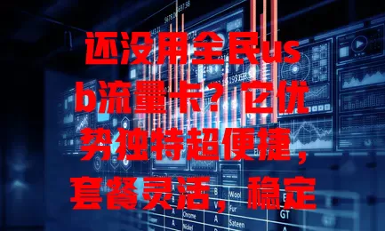 还没用全民usb流量卡？它优势独特超便捷，套餐灵活，稳定性强，全民适用助你畅享网络生活