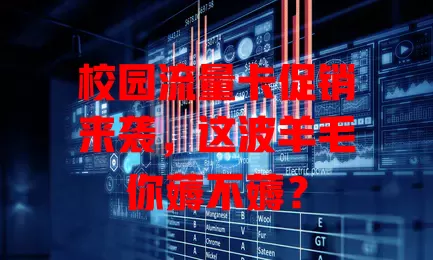 校园流量卡促销来袭，这波羊毛你薅不薅？