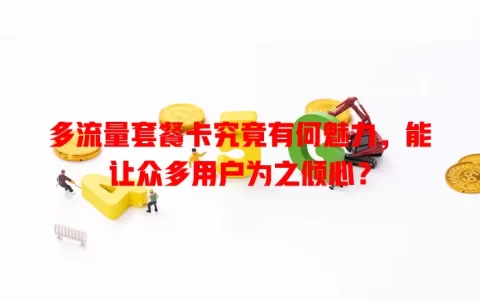 多流量套餐卡究竟有何魅力，能让众多用户为之倾心？