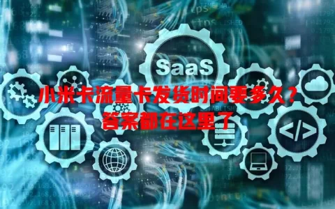 小米卡流量卡发货时间要多久？答案都在这里了