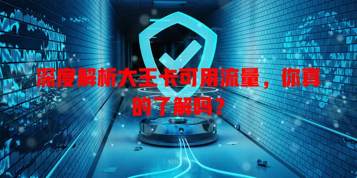深度解析大王卡可用流量，你真的了解吗？