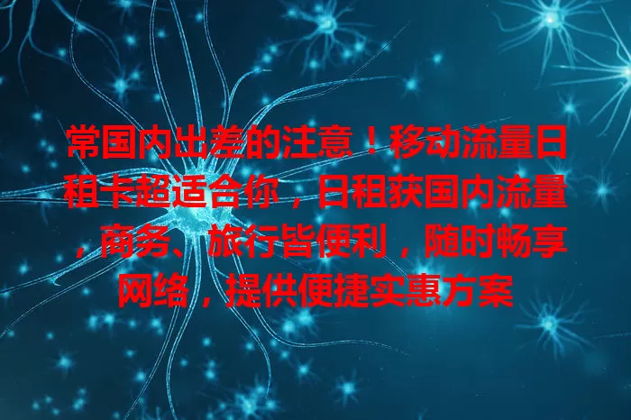 常国内出差的注意！移动流量日租卡超适合你，日租获国内流量，商务、旅行皆便利，随时畅享网络，提供便捷实惠方案